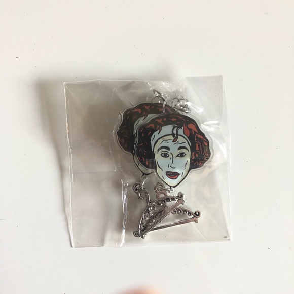 Mommy Dearest No Wire Hangers Acrylic Joan Crawford Drop Dangle Earrings - Picture 8 of 10